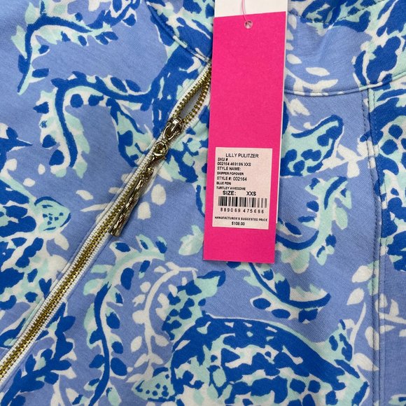 Lilly Pulitzer Upf 50+ Skipper Popover In Boca Blue Its A Sailabration